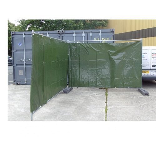 Green Lightweight Fence Tarpaulin 140gsm